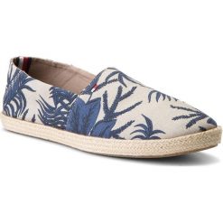 Espadryle męskie: Espadryle TOMMY HILFIGER – Easy Summer Print Slip On FM0FM01814 Tropical Leaf Print 901
