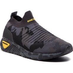 Sneakersy DIESEL - S-Kb Athl Sock Y01881 P2094 H5477 Camouflage/Black. Szare sneakersy męskie Diesel, na co dzień, bez wzorów, z tworzywa sztucznego, bez zapięcia. Za 919,00 zł.