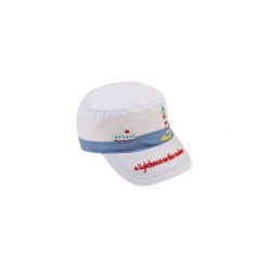 Czapka niemowlęca chłopięca. Szare czapeczki niemowlęce TXM, bez wzorów, z bawełny. Za 14,99 zł.