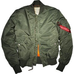 Kurtka Alpha Industires MA-1 VF 59 191118-01 - zielony. Zielone kurtki męskie Alpha Industries, s, bez wzorów, bez kaptura. Za 549,99 zł.