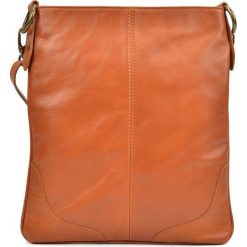Mangotti torebka SS19 MG 2164 brązowa. Pomarańczowe torebki klasyczne damskie Mangotti, w paski, ze skóry, eleganckie, na ramię, bez dodatków. Za 959,00 zł.