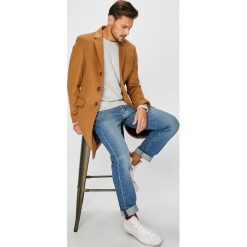 Tommy Hilfiger Tailored - Płaszcz. Szare płaszcze męskie marki Casual Friday, l, z nadrukiem, z bawełny. Za 1249,00 zł.