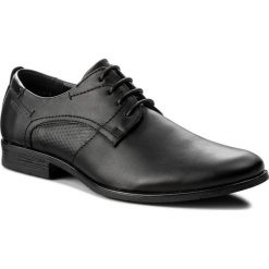 Półbuty OTTIMO - M17SS106-3. Czarne buty wizytowe męskie marki Ottimo, bez wzorów, ze skóry ekologicznej, eleganckie, bez zapięcia. Za 99,99 zł.