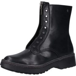 Botki w kolorze czarnym. Czarne botki damskie Tamaris, Caprice, Marco Tozzi, s.Oliver, bez obcasa, bez zapięcia. W wyprzedaży za 175,95 zł.