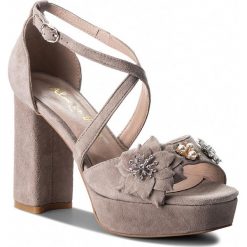 Sandały ALMA EN PENA - V18257 Suede Taupe. Szare klapki damskie Alma en Pena, bez wzorów, ze skóry, bez obcasa, na obcasie. W wyprzedaży za 339,00 zł.