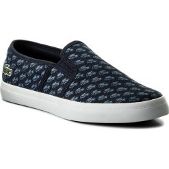 Tenisówki LACOSTE - Gazon 118 1 CAW 7-35CAW0007NV1 Nvy/Blu. Niebieskie półbuty damskie Lacoste, z gumy. W wyprzedaży za 219,00 zł.