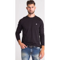 LONGSLEEVE REGULAR FIT DIESEL. Czarne bluzy męskie Diesel, s, z aplikacjami, klasyczne, z okrągłym kołnierzem, bez rękawów, bez kaptura. Za 194,50 zł.