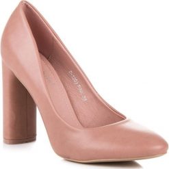 Czółenka: RÓŻOWE CZÓŁENKA NA SŁUPKU IDEAL SHOES różowe