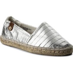 Espadryle TAMARIS - 1-24610-20 Silver Struct. 927. Szare espadryle damskie marki Tamaris, z materiału, z okrągłym noskiem. Za 129,90 zł.