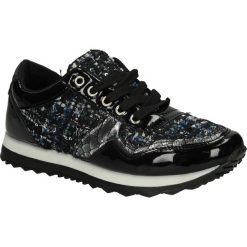 Sportowe casu r-41. Czarne buty sportowe damskie Casu, bez wzorów, ze skóry ekologicznej, sportowe. W wyprzedaży za 39,99 zł.