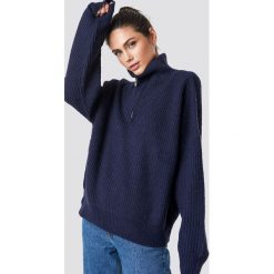 NA-KD Trend Sweter z suwakiem - Blue. Niebieskie bez kategorii marki NA-KD Trend, z dzianiny. Za 161,95 zł.