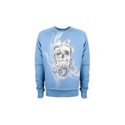 Bluzy Roberto Cavalli S01GU0036. Niebieskie bluzy męskie Roberto Cavalli, s, bez wzorów, bez kołnierzyka, bez rękawów, bez kaptura. Za 399,00 zł.