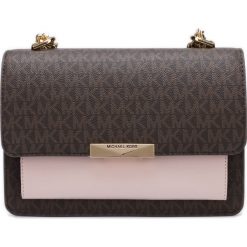 Michael Kors Jade Large Torebka Brązowy. Pomarańczowe torebki klasyczne damskie Michael Kors, w paski, z materiału, bez dodatków. Za 1096,95 zł.