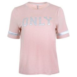 Only Mia S / S Only Logo Top Jrs Rose Dym (Rozmiar S). Czerwone topy damskie marki ONLY, s. W wyprzedaży za 75,00 zł.