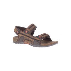 Sandały turystyczne - Sandspur - męskie. Pomarańczowe sandały męskie Merrell, bez zapięcia. Za 229,99 zł.
