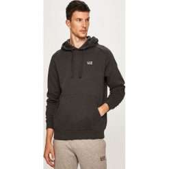 EA7 Emporio Armani - Bluza. Niebieskie bluzy męskie EA7 Emporio Armani, xl, bez wzorów, z bawełny, z kapturem, bez rękawów, z kapturem. W wyprzedaży za 299,90 zł.