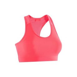 Stanik fitness kardio 100. Czerwone biustonosze sportowe DOMYOS. Za 24,99 zł.