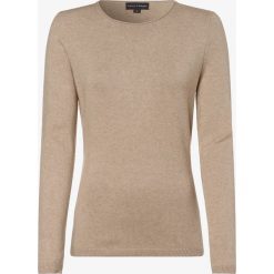 Franco Callegari - Sweter damski z dodatkiem kaszmiru, beżowy. Brązowe swetry damskie Franco Callegari, xxl, bez wzorów, z kaszmiru, eleganckie, bez rękawów, bez kaptura. Za 229,95 zł.