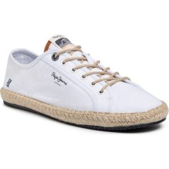 Espadryle PEPE JEANS - Tourist Island PMS10285 White 800. Białe espadryle męskie Pepe Jeans, bez wzorów, z jeansu. W wyprzedaży za 199,00 zł.