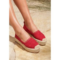 Czerwone Espadryle Found A Girl. Czerwone espadryle damskie Inny, bez wzorów, bez obcasa. Za 49,99 zł.