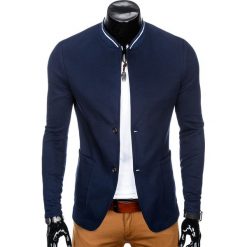 Marynarki męskie: MARYNARKA MĘSKA CASUAL M84 – GRANATOWA