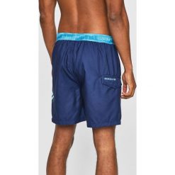 Quiksilver - Kąpielówki. Niebieskie kąpielówki męskie Quiksilver, s, z nadrukiem, z poliesteru. W wyprzedaży za 139,90 zł.