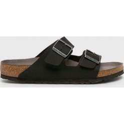 Birkenstock - Klapki. Pomarańczowe kapcie męskie Birkenstock, bez wzorów, ze skóry. Za 329,90 zł.