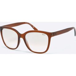 Polo Ralph Lauren - Okulary. Pomarańczowe okulary przeciwsłoneczne damskie marki Polo Ralph Lauren, prostokątne. W wyprzedaży za 399,90 zł.