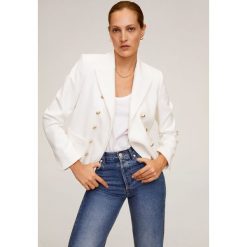 Mango - Marynarka Bombon6. Białe kamizelki damskie Mango, s, bez wzorów, z elastanu, eleganckie, bez kaptura. Za 269,90 zł.