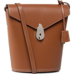 Torebka CALVIN KLEIN - Lock Bucket Sm K60K606512 GAE. Pomarańczowe listonoszki damskie Calvin Klein, bez wzorów, ze skóry, klasyczne, na ramię, bez dodatków. W wyprzedaży za 629,00 zł.
