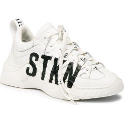 Sneakersy STOKTON - LOGO-UP-D White/Black. Białe półbuty damskie Stokton, ze skóry. Za 1759,00 zł.
