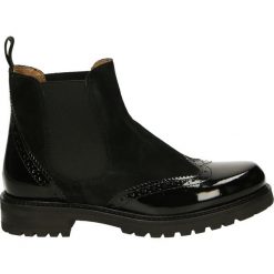 Botki - 10692 V-V NER. Czarne botki damskie skórzane Venezia. Za 419,00 zł.