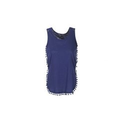 Topy na ramiączkach / T-shirty bez rękawów Kaporal LANA. Niebieskie bluzki damskie Kaporal, xs, bez wzorów, bez kołnierzyka. Za 135,20 zł.