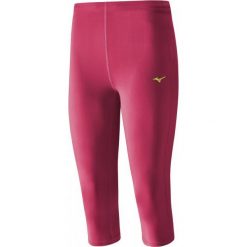 Mizuno Spodnie Core 3/4 Tights Raspberry Wine S. Czerwone bryczesy damskie Mizuno, s, do biegania. W wyprzedaży za 99,00 zł.