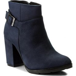 Botki SERGIO BARDI - Aviano FW127278917AF 407. Niebieskie botki damskie na obcasie marki Sergio Bardi, z nubiku. W wyprzedaży za 239,00 zł.