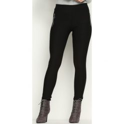 Spodnie damskie: Czarne Legginsy Circle