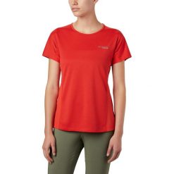 Koszulka Columbia Irico™ Knit SS 1886043843. Czerwone koszulki damskie Columbia, m, bez wzorów, bez kołnierzyka. Za 195,99 zł.