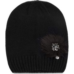 Czapka LIU JO - Cappello Maglia Pon N68253 M0300 Nero 22222. Czarne czapki zimowe damskie Liu Jo, z materiału. Za 199,00 zł.