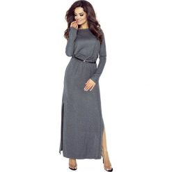 LIZA Sukienka maxi z koronkowym tyłem Szary. Czarne sukienki damskie Bergamo, s, bez wzorów, z poliesteru, bez kołnierzyka, bez rękawów, maxi. Za 229,00 zł.