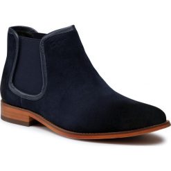 Sztyblety GOE - GG1N3006 Drak Blue. Niebieskie sztyblety męskie GOE, ze skóry, bez zapięcia. Za 439,00 zł.