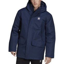 ADIDAS PARKA PADDE > ED5836. Pomarańczowe kurtki męskie Adidas, xl, w paski, z poliesteru, street. W wyprzedaży za 529,99 zł.