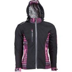 Kurtki damskie: W-TEC Kurtka motocyklowa damska z kapturem NF-2781 Kolor czarno-różowa r. XL (12050)