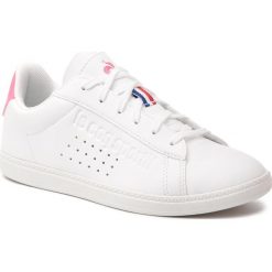 Sneakersy LE COQ SPORTIF - Courtset Gs Sport 1910155 Optical White/Pink Carnation. Białe półbuty damskie le coq sportif, ze skóry ekologicznej. W wyprzedaży za 179,00 zł.