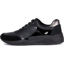 Geox tenisówki damskie Omaya D940SB 0PVHH 39.0 czarne. Czarne trampki i tenisówki damskie Geox, bez wzorów, na sznurówki. Za 349,00 zł.