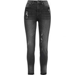 Cellbes Dżinsy ciemnoszary denim female szary/niebieski 34. Szare jeansy damskie Cellbes, bez wzorów, z denimu, z standardowym stanem. W wyprzedaży za 119,00 zł.
