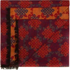 Szal męski 85-7M-S40-X2. Pomarańczowe szaliki męskie Wittchen, bez wzorów, z jedwabiu, eleganckie. Za 279,90 zł.