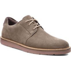 Półbuty CLARKS - Grandin Plain 261364377 Graphite. Zielone derby męskie Clarks, z materiału. Za 319,00 zł.