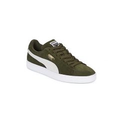 Buty Puma SUEDE CLASSIC.FOREST-WH-WH. Zielone trampki męskie Puma, bez wzorów, bez zapięcia. Za 295,20 zł.