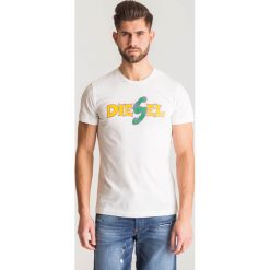 Biały t-shirt Diesel T-Diego ZA - Biały. Białe t-shirty męskie Diesel, s, z nadrukiem, z bawełny, z okrągłym kołnierzem. Za 90,00 zł.