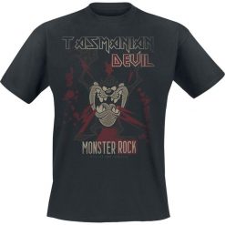 T-shirty męskie: Looney Tunes Tasmanian Devil Monster Rock T-Shirt czarny